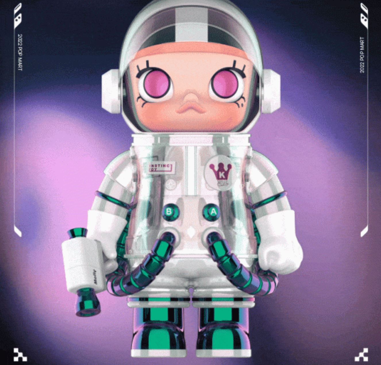 POP MART - MEGA SAPCE MOLLY 400% INSTINCTOY - Limited Edition - 100% Authentic from POP MART