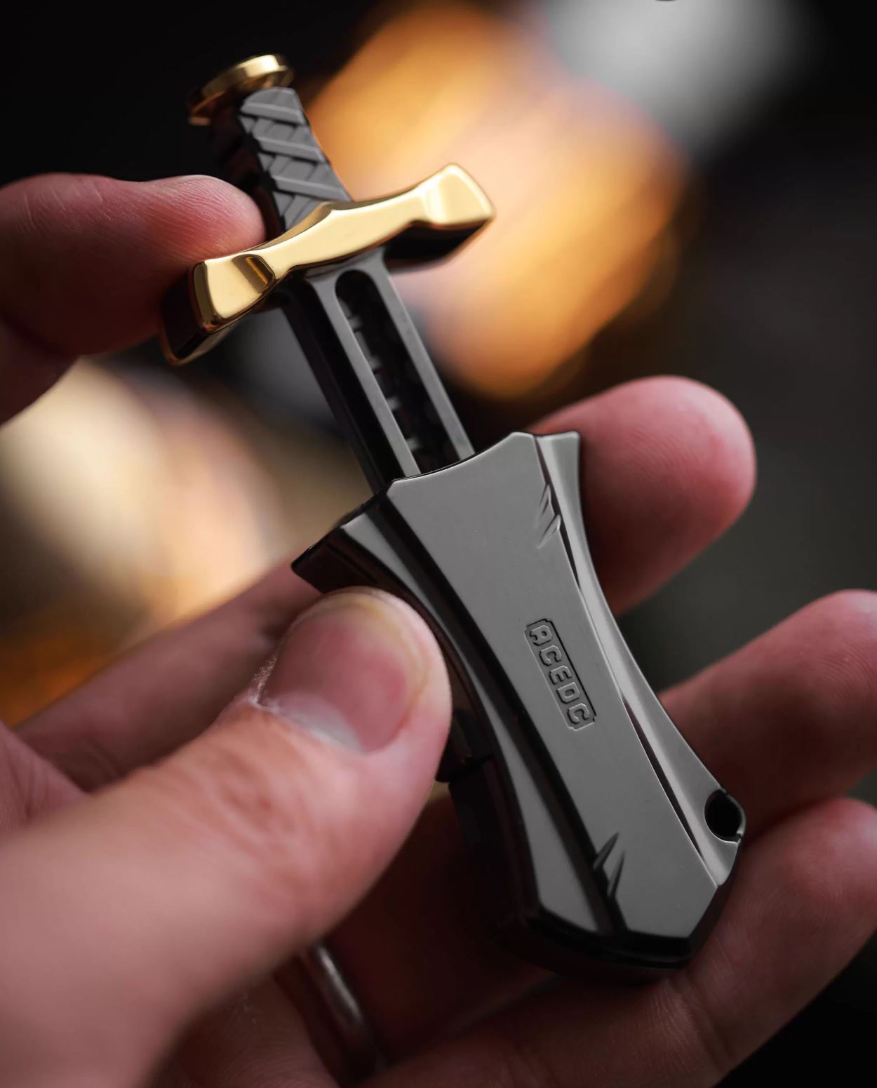 ACEdc Master Sword Hand Push Slider Fidget Toys for Collection & Gift