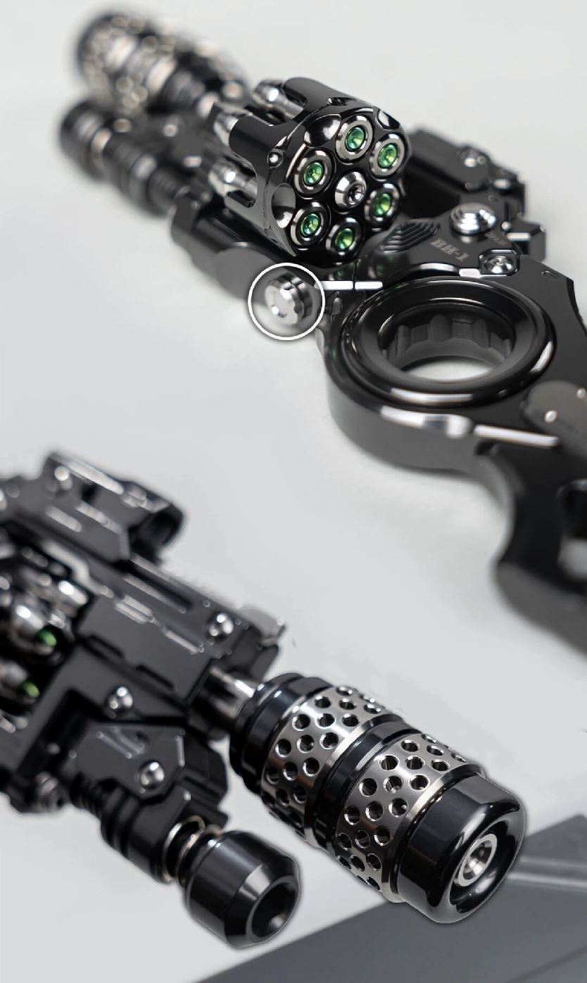 EDCELL Zirconium "Breaker Howitzer Project ver.2" Hand Push Slider EDC PPB Fidget Toys for Collection & Gift