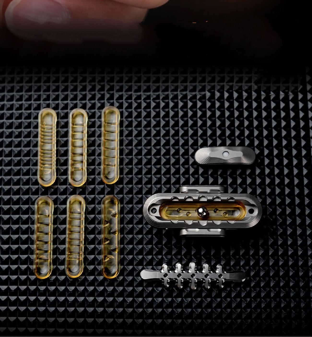 WANWU PARASKELETON EXOSKELETON PEEK PEI Mechanical EDC PPB Hand Haptic Push Slider for Gift & Collection