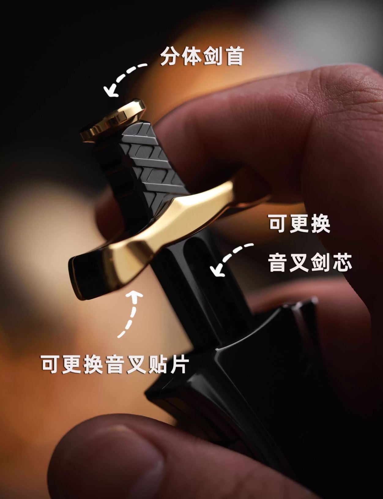 ACEdc Master Sword Hand Push Slider Fidget Toys for Collection & Gift