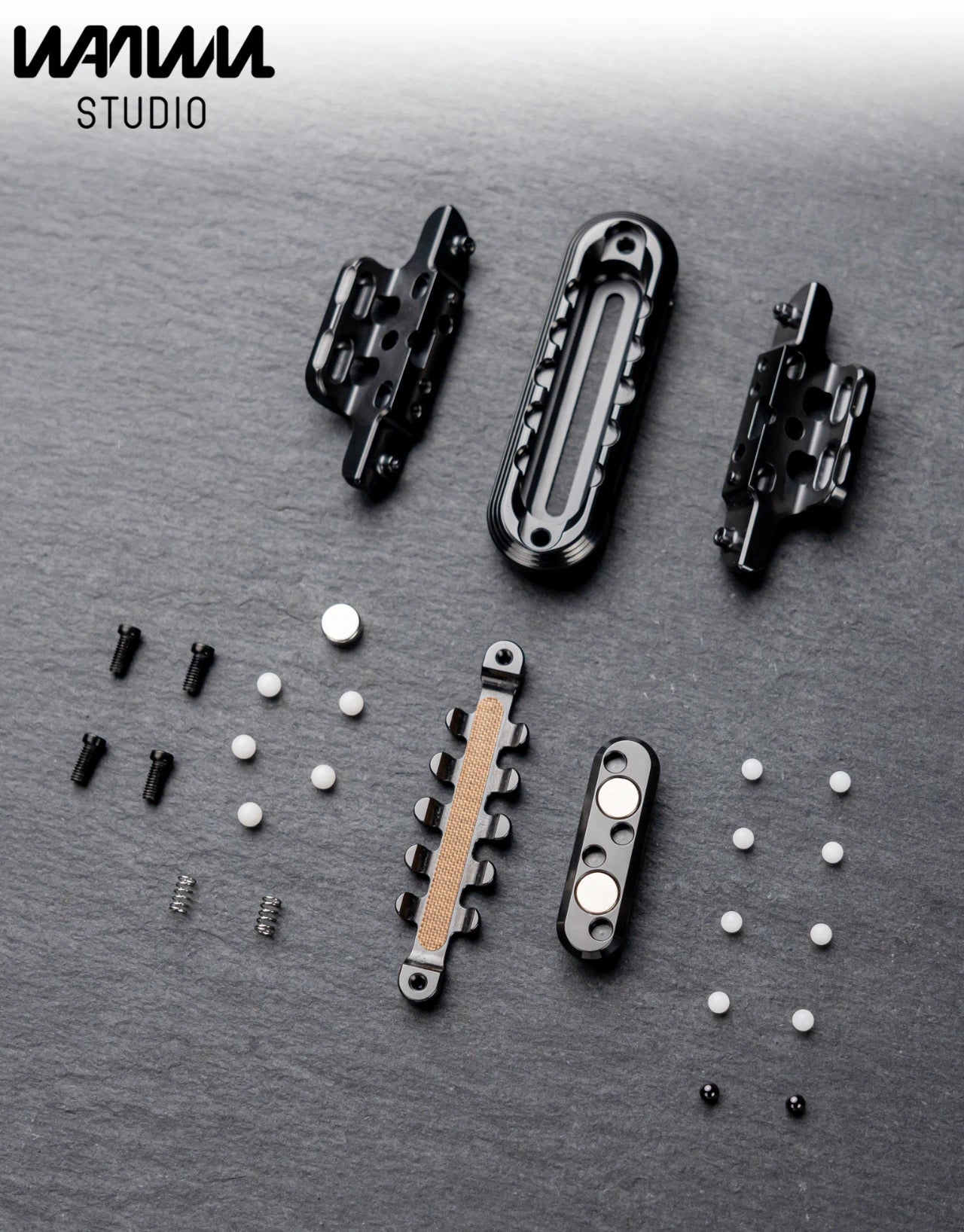 New WANWU EXOSKELETON Zirconium Mechanical Magnetic Hand Haptic Push Slider | New Zirconium EXOSKELETON EDC PEI Hand Push Slider | WANWU EXOSKELETON PPB Fidget Toys for Collection & Gift