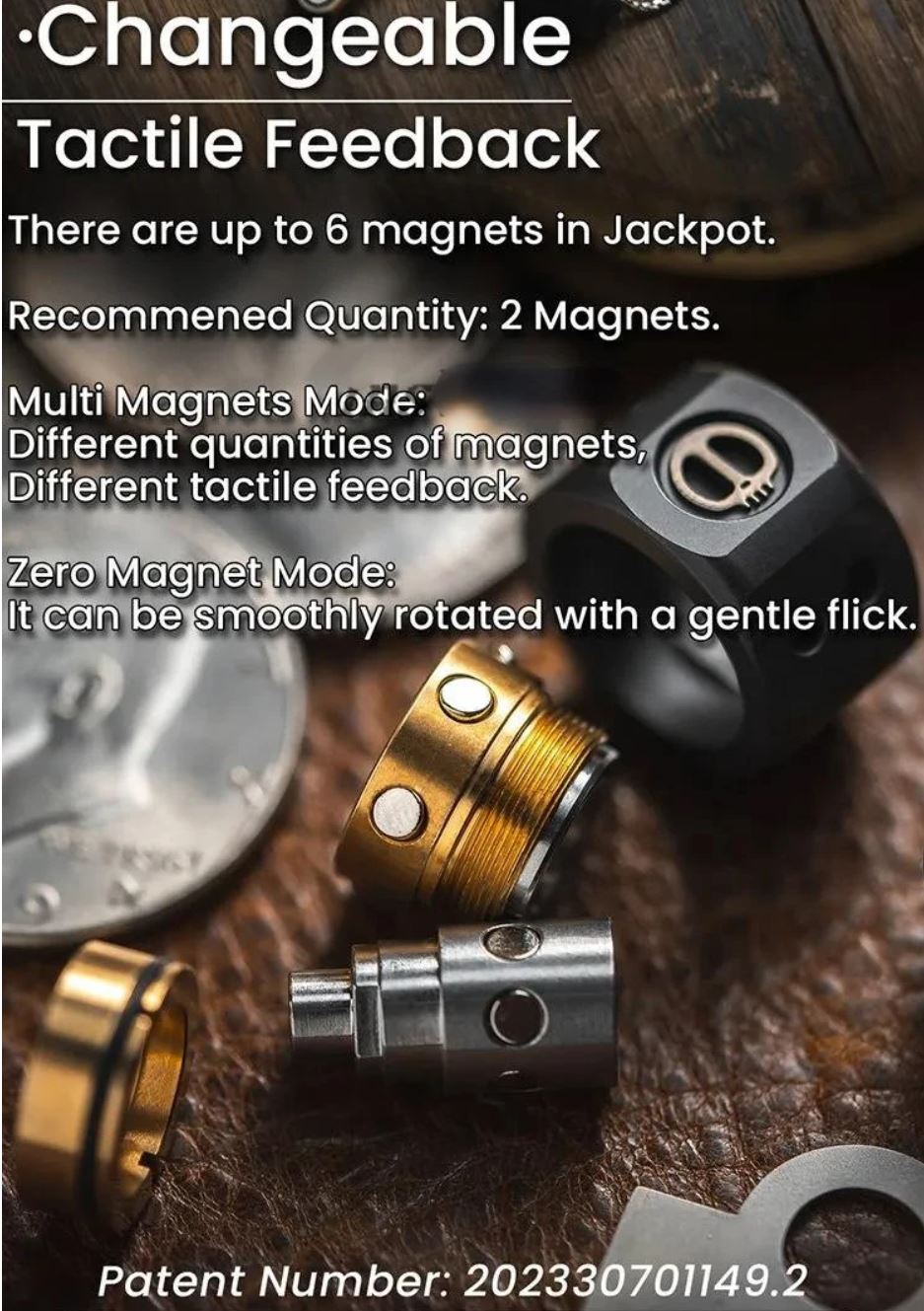 Lautie 2099 Series Jackpot Hand Gyro Spinner | Lautie Lucky Jackpot Hand Gyro Fidget for Collection and Gift