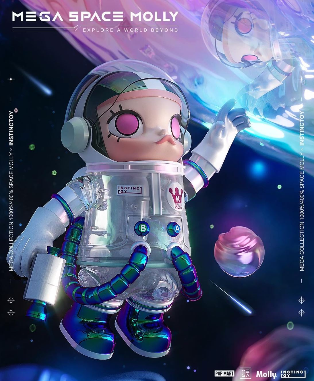 POP MART - MEGA SAPCE MOLLY 400% INSTINCTOY - Limited Edition - 100% Authentic from POP MART