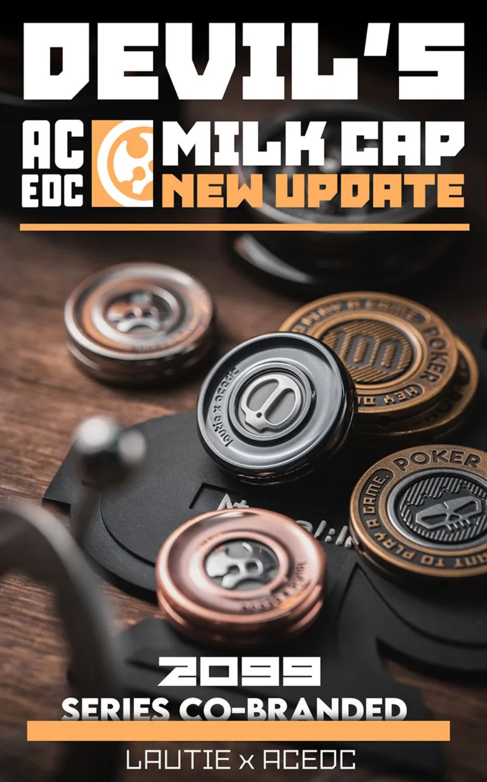 LAUTIE x ACEdc - New Devil’s Milk Cap Haptic Coin Fidget Toy for Collection & Gift
