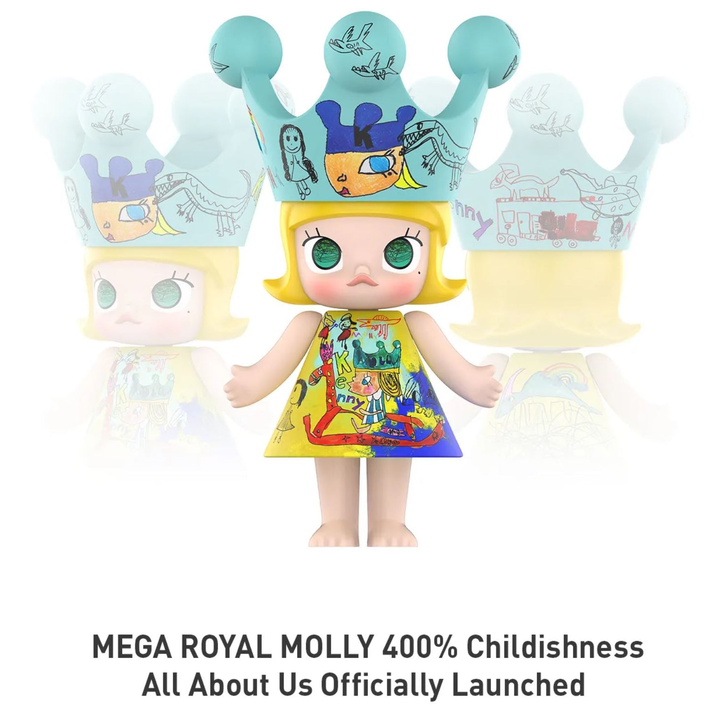 POP MART - MEGA ROYAL MOLLY 400% - Childishness - 100% Authentic from POP MART