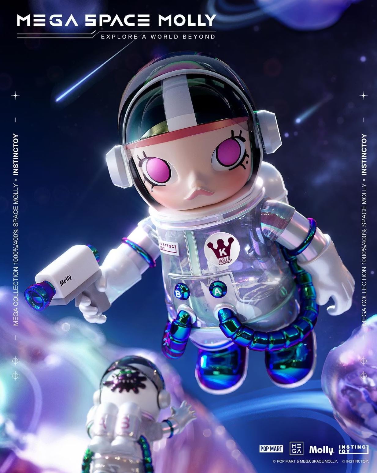 POP MART - MEGA SAPCE MOLLY 400% INSTINCTOY - Limited Edition - 100% Authentic from POP MART