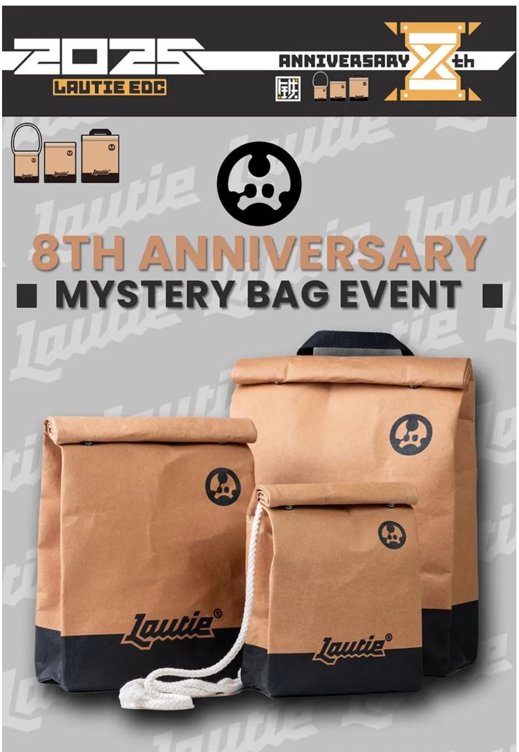 Lautie 2025 8th Anniversary Mystery Medium (M) Bag Event for Collection & Gift