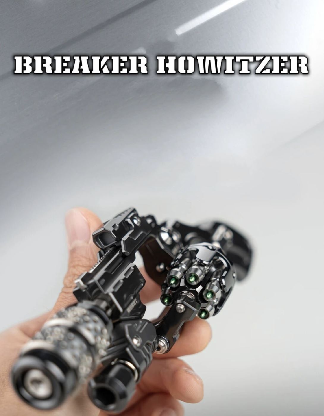 EDCELL Zirconium "Breaker Howitzer Project ver.2" Hand Push Slider EDC PPB Fidget Toys for Collection & Gift