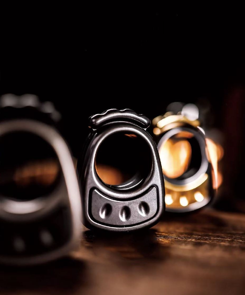 ACEdc Chick, Knuckle Slider Titanium Zirconium Fidget Toy for Collection & Gift