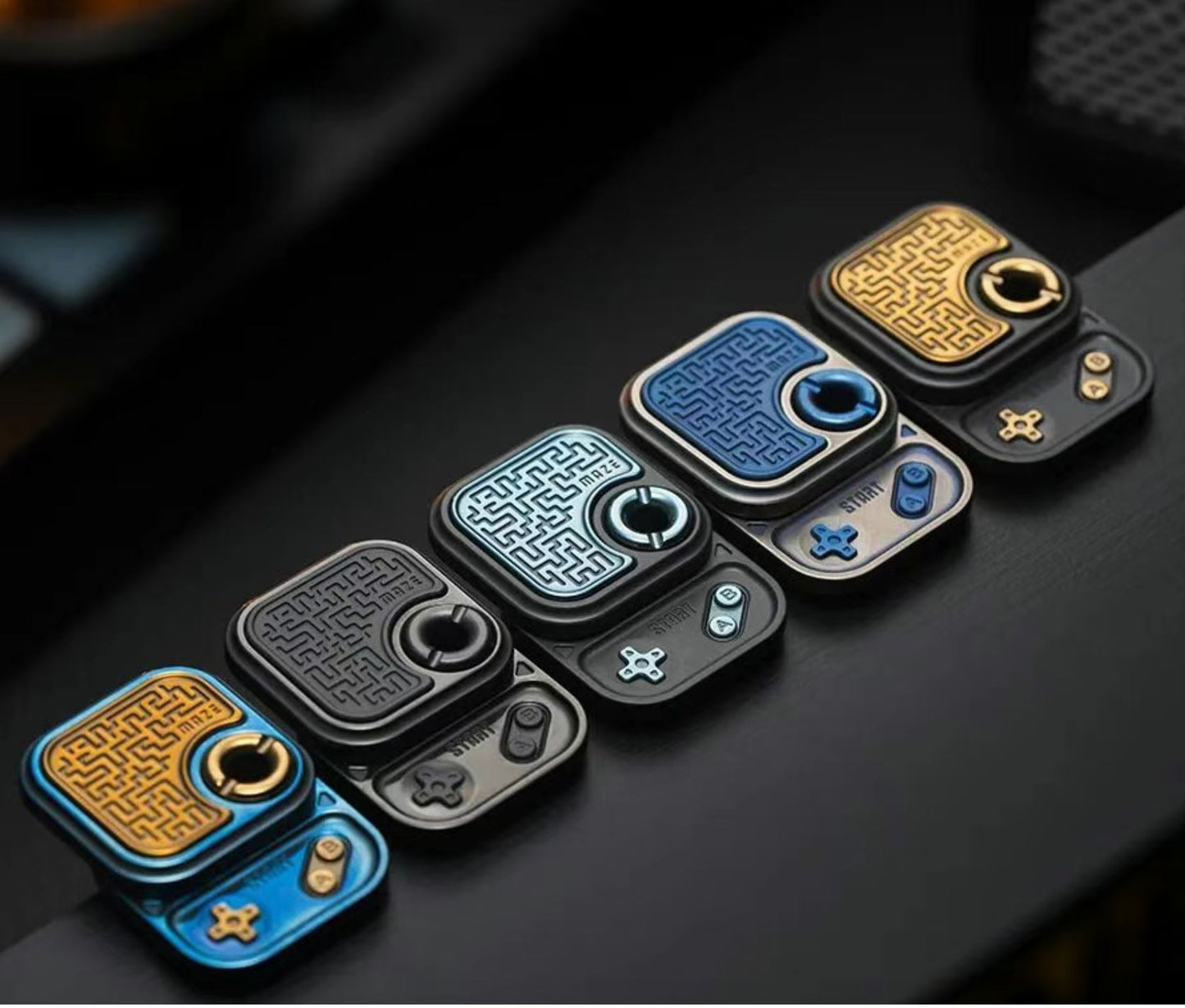 01 EDC Mini Toast Mechanical MAZE Hand Push Slider for Gift & Collection