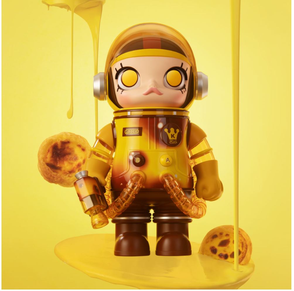 POP MART - MEGA SAPCE MOLLY 400% - EGG TART -MACAU Exclusive-100% Authentic from POP MART