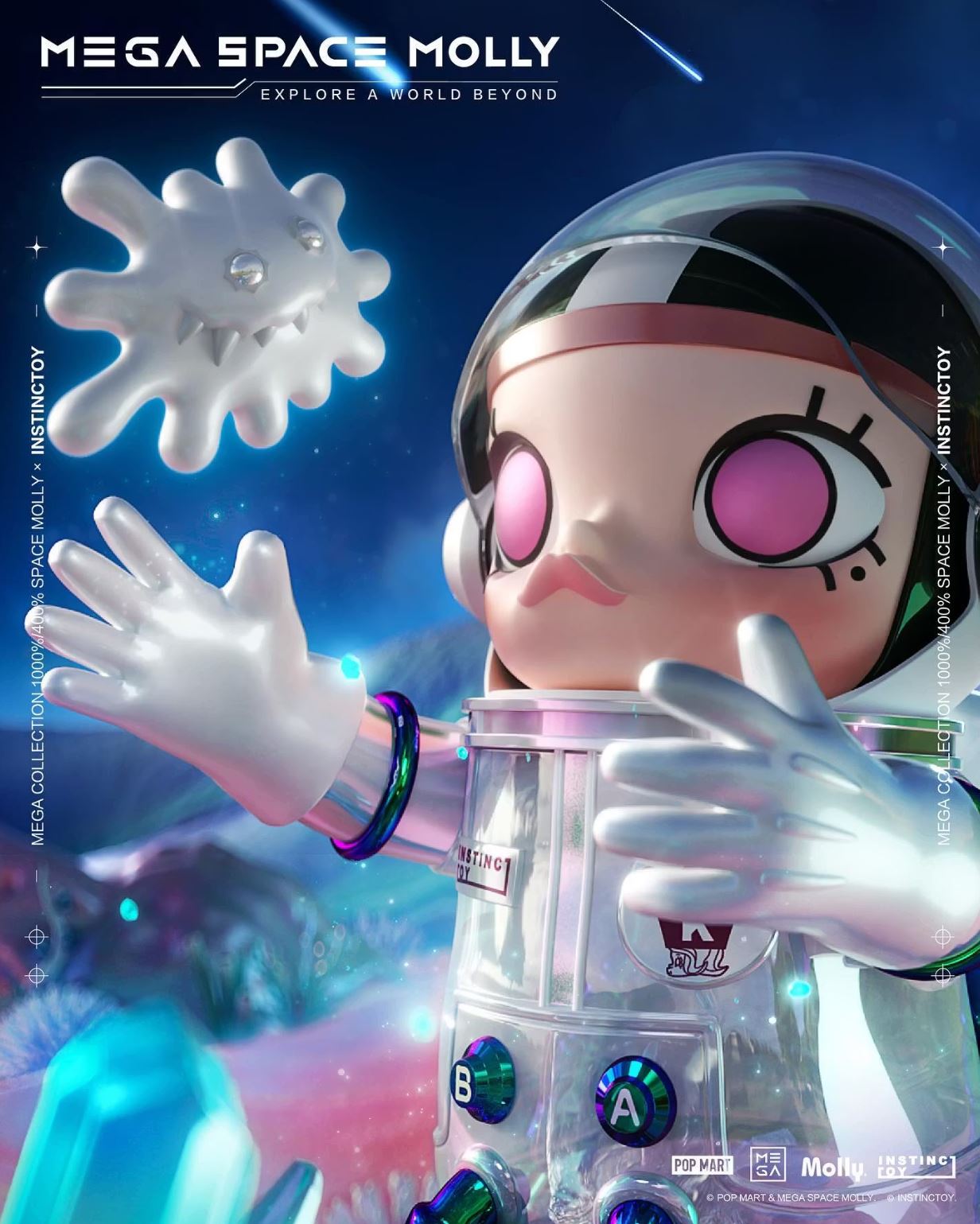 POP MART - MEGA SAPCE MOLLY 400% INSTINCTOY - Limited Edition - 100% Authentic from POP MART
