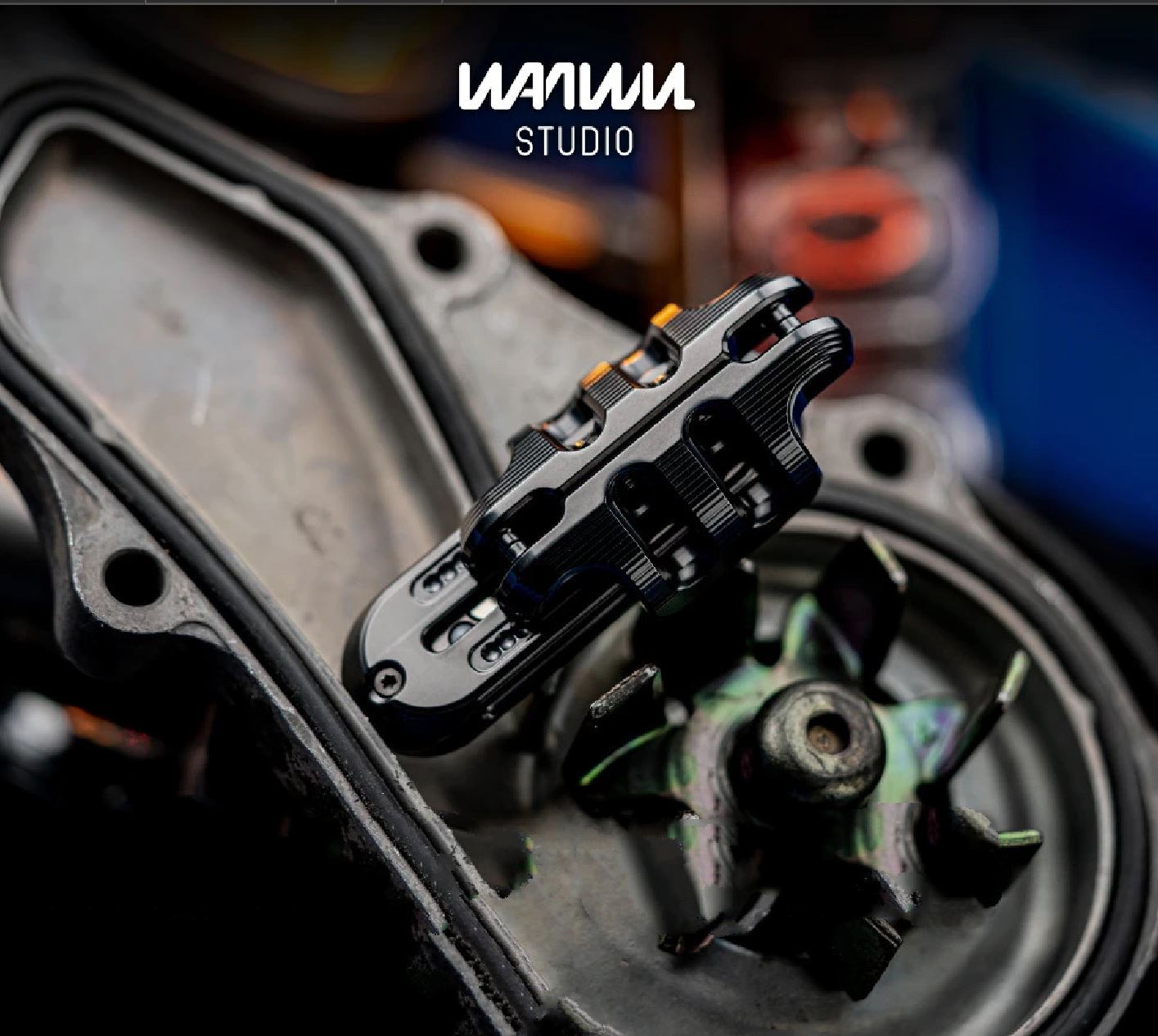 New WANWU EXOSKELETON Zirconium Mechanical Magnetic Hand Haptic Push Slider | New Zirconium EXOSKELETON EDC PEI Hand Push Slider | WANWU EXOSKELETON PPB Fidget Toys for Collection & Gift