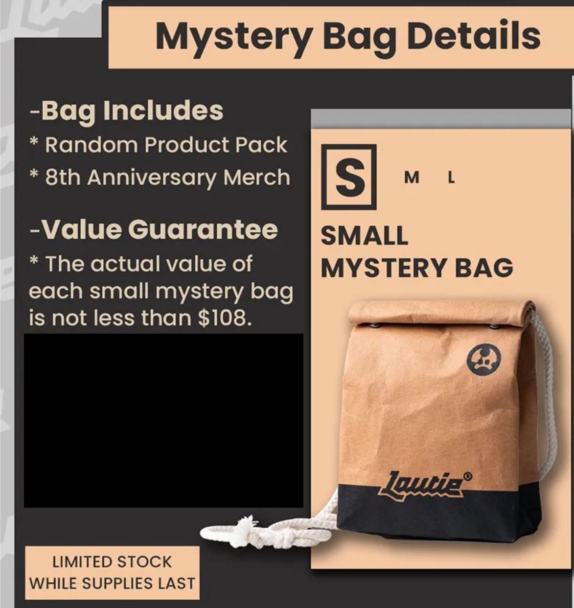 Lautie 2025 8th Anniversary Mystery Small (S) Bag Event for Collection & Gift