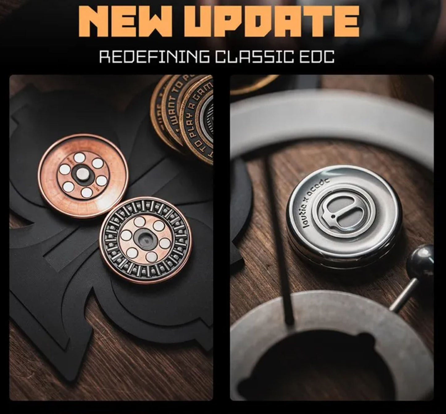 LAUTIE x ACEdc - New Devil’s Milk Cap Haptic Coin Fidget Toy for Collection & Gift