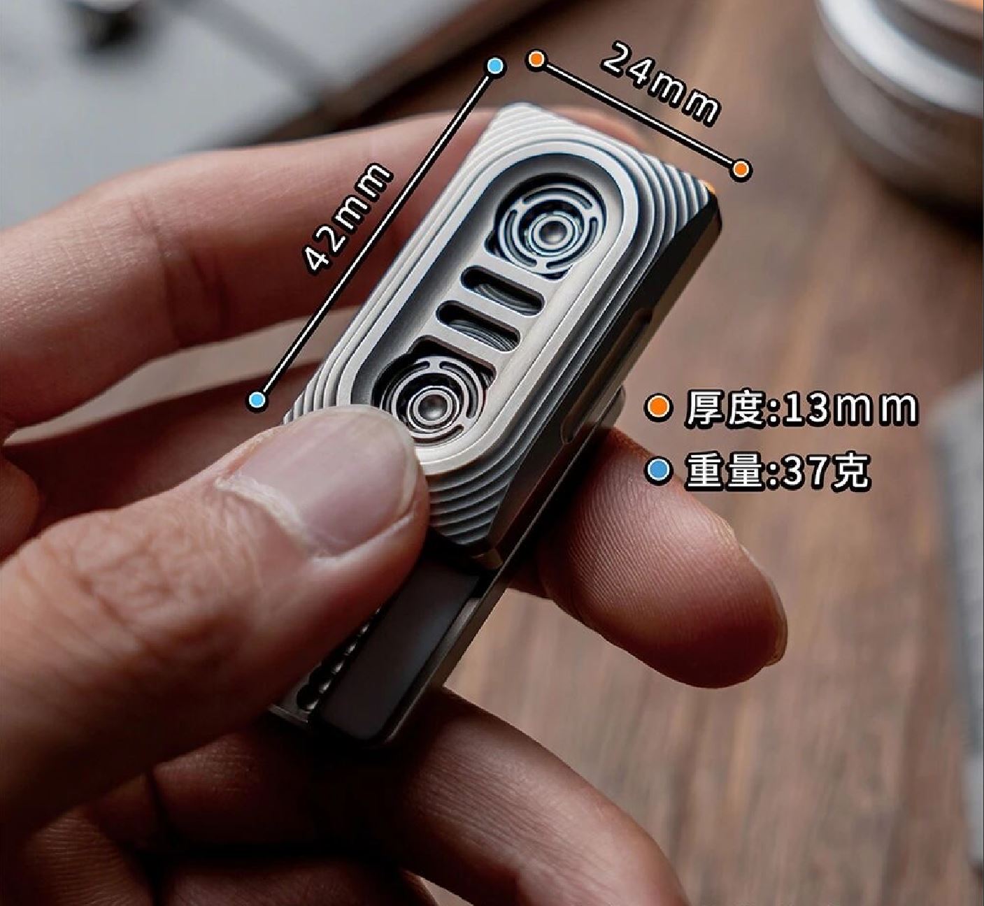 EDCELL "TAPE DRIVE" Hand Push Fidget Slider | EDCELL EDC Haptic Hand TAPE DRIVE Fidget Toys Slider for Collection & Gift