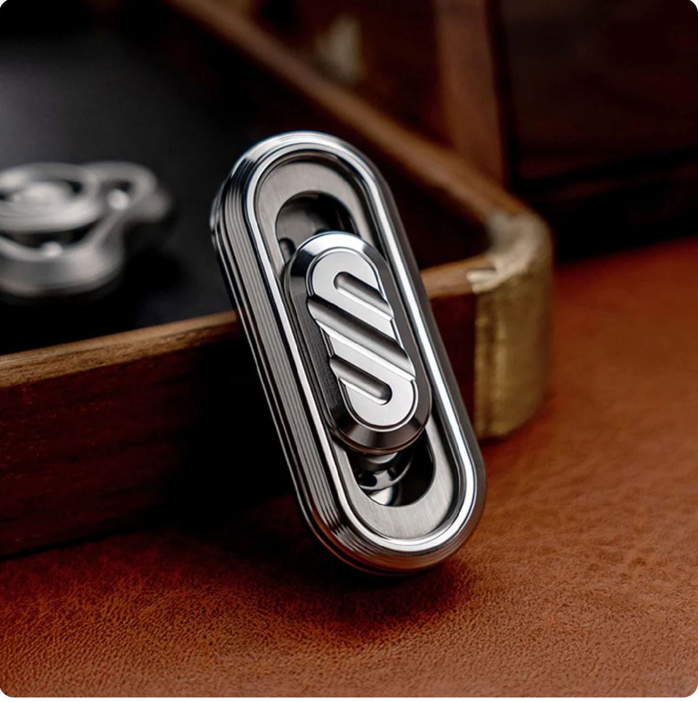 New WANWU Popping Stainless Steel Hand Fidget Haptic Push Slider | New WANWU Popping EDC Zirconium Hand Push Slider | WANWU Popping PPB Fidget Toys for Collection &amp; Gift