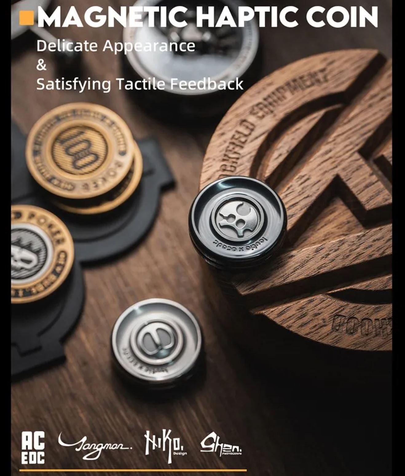 LAUTIE x ACEdc - New Devil’s Milk Cap Haptic Coin Fidget Toy for Collection & Gift
