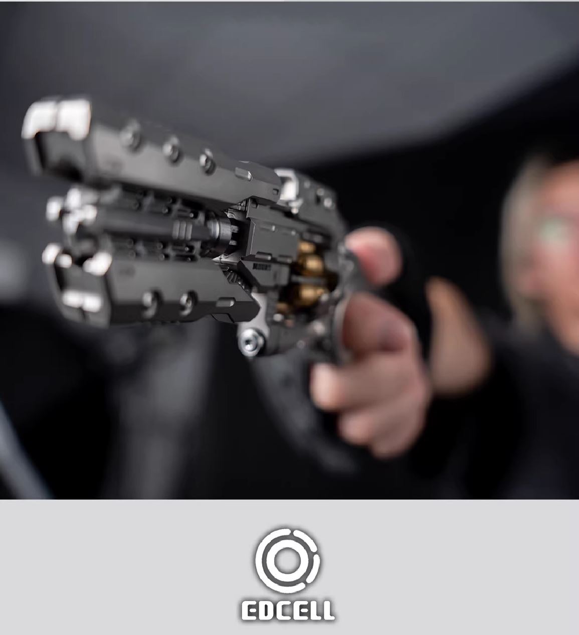 EDCELL Zirconium "Breaker Howitzer Project ver.2" Hand Push Slider EDC PPB Fidget Toys for Collection & Gift