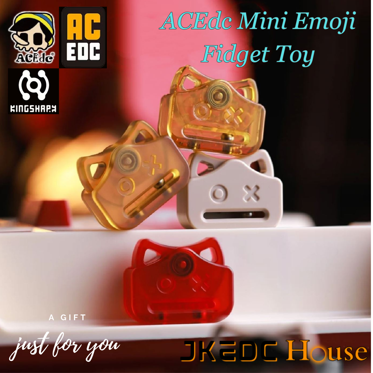 ACEdc Mini Emoji Fidget Toy for Gift & Collection