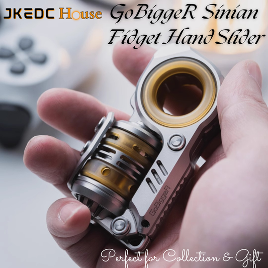 GoBiggeR Sinian Stainless Steel Hand Fidget Haptic Slider | GobiggeR Sinian PEI EDC Hand Slider | GobiggeR Sinian Hand Fidget Toy PPB for Collection & Gift