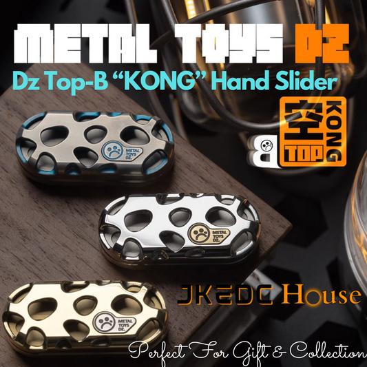 Dz Metal Toys Top-B "KONG" Hand Push Haptic Slider | Dz Top-B "KONG" EDC Hand Haptic Push Slider Push Pop Fidget Toys | Metal Fidget Push Pop Toys Anti-Stress Autism ADHD Hand Slider for Gift
