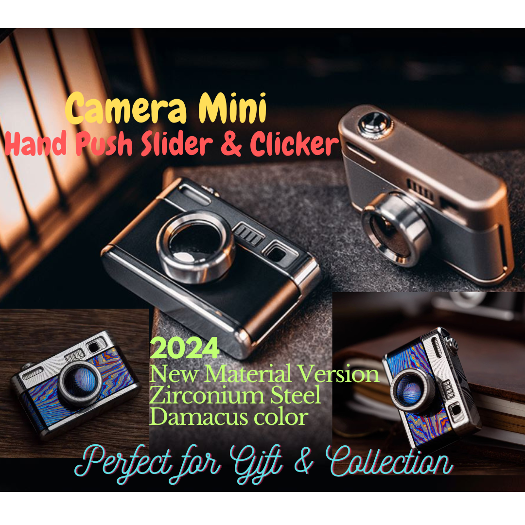 New Launching Camera Shape Mini Push Slider | New EDC Mini Camera Hand Clicker | New Mini Camera M Slider PPB for Collection and Gift