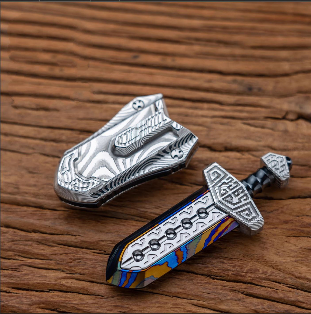 New 2026 WANWU "Taia" Sword Hand Haptic Special Material Zirconium crystal Push Slider