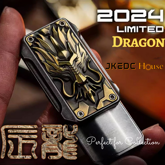 2024 WANWU LIMIT Edition Year of Dragon Hand Push Slider | WANWU Special Limit Edition Metal Hand Push Fidget | New Limit Edition WANWU EDC Hand Push Slider for Collection