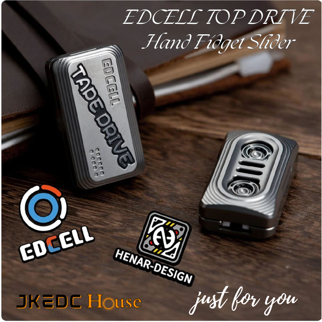 EDCELL "TAPE DRIVE" Hand Push Fidget Slider | EDCELL EDC Haptic Hand TAPE DRIVE Fidget Toys Slider for Collection & Gift