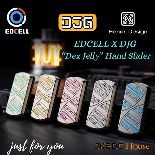 EDCELL x DJG Dex Jelly Hand Push Fidget Slider | EDCELL EDC Haptic Hand Dex Jelly Fidget Toys Slider for Collection &amp; Gift