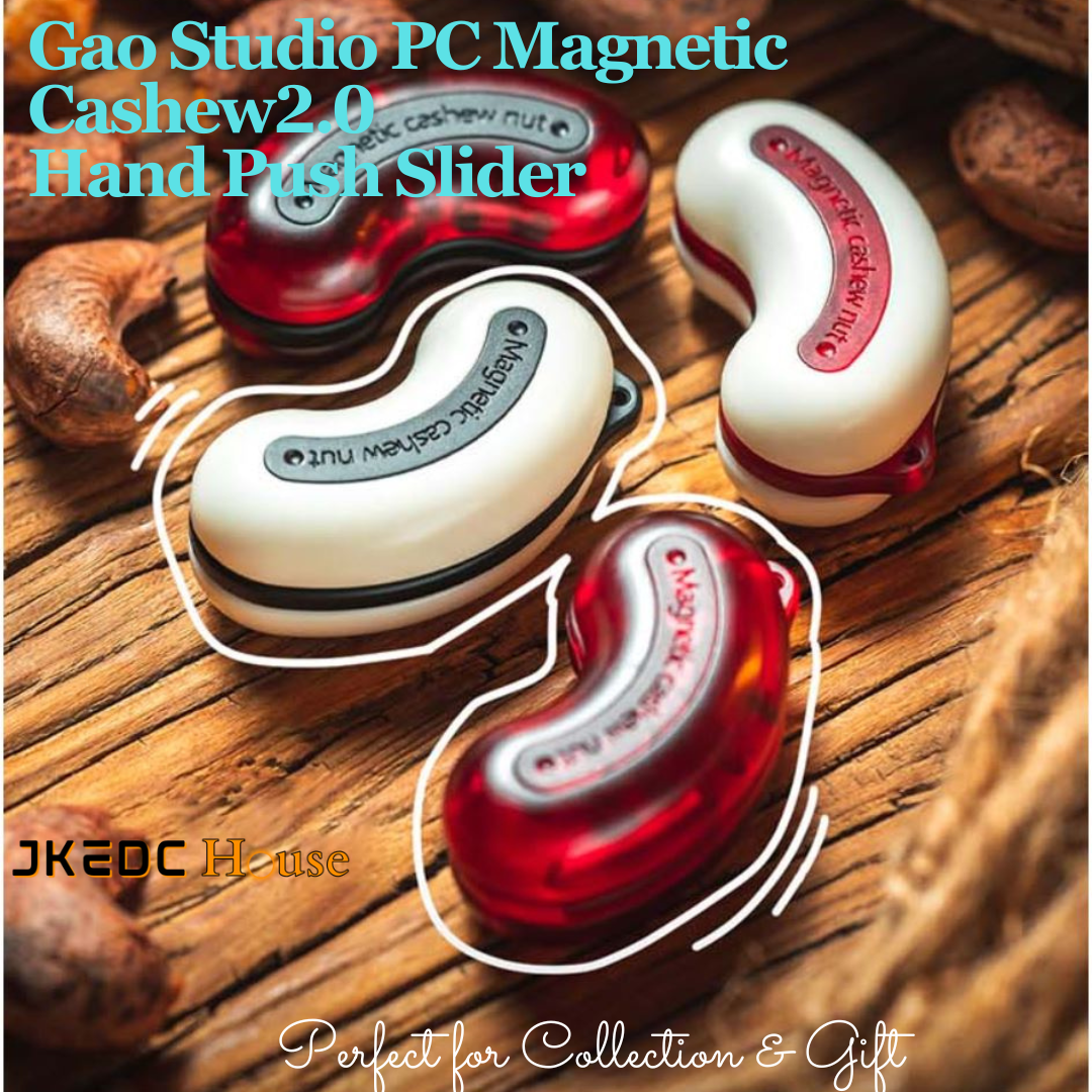 Gao Studio Cashew Nut 2.0 Hand Push Slider | Gao Studio PC Cashsew Nut 2.0 Slider |Gao EDC Cashew Nut Hand Push Slider for Gift & Collection