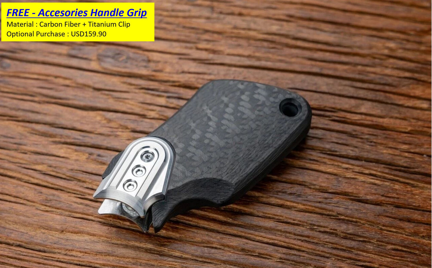 EDCELL Zirconium "Breaker Howitzer Project ver.2" Hand Push Slider EDC PPB Fidget Toys for Collection & Gift