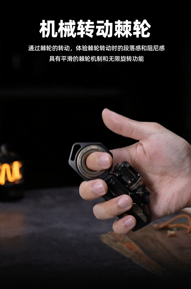 01 EDC Time Knight 3.0 Hand Ratchet Push Slider | New 01 EDC "Time Knight 3.0" EDC Hand Gyro Spinner Slider Fidget Toys for Collection & Gift.