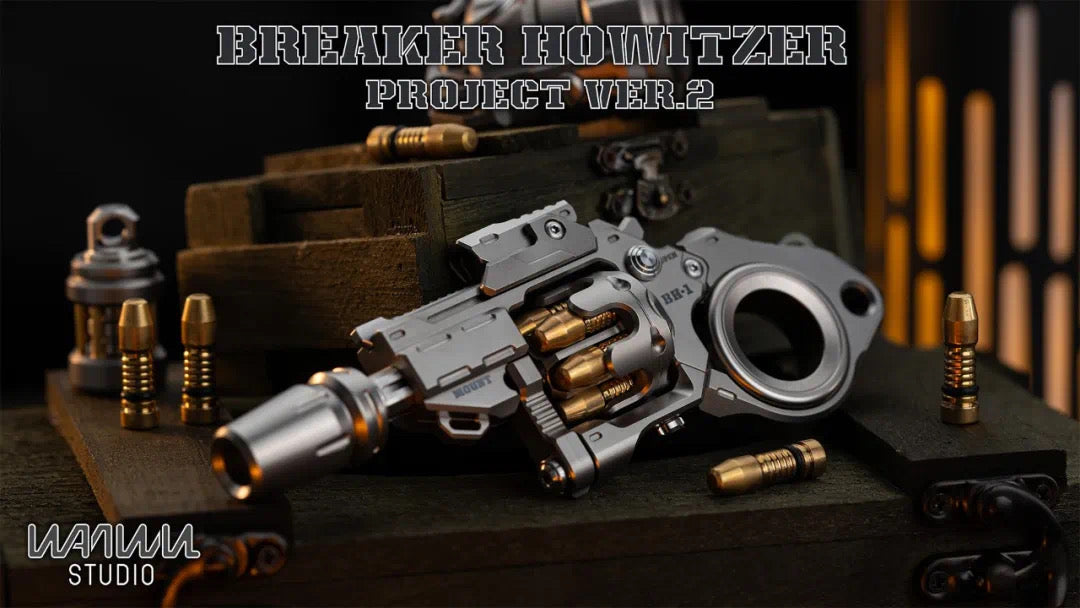 WANWU "Breaker Howitzer Project ver.2" Hand Push Slider | New WANWU "Breaker Howitzer" EDC Hand Gyro Spinner Fidget Toys for Collection & Gift