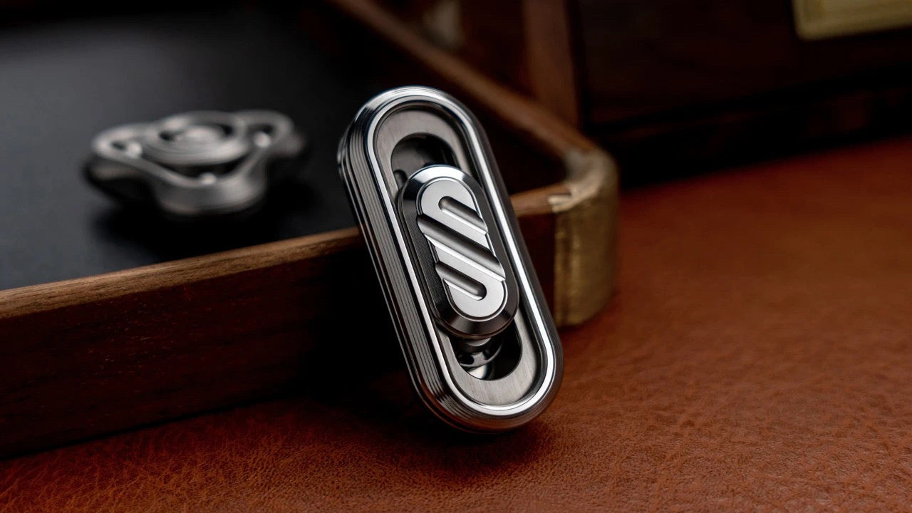 New WANWU Popping Stainless Steel Hand Fidget Haptic Push Slider | New WANWU Popping EDC Zirconium Hand Push Slider | WANWU Popping PPB Fidget Toys for Collection &amp; Gift