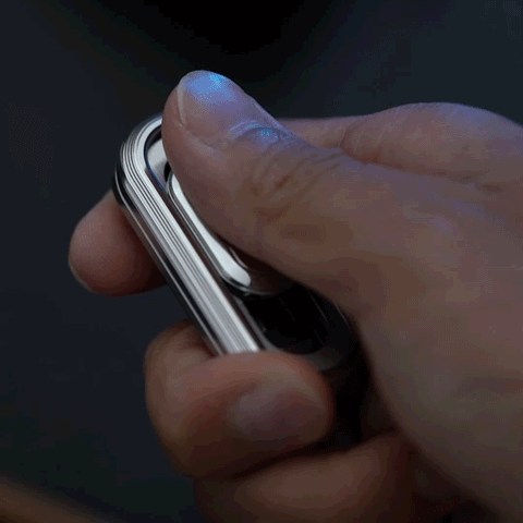 New WANWU Popping Stainless Steel Hand Fidget Haptic Push Slider | New WANWU Popping EDC Zirconium Hand Push Slider | WANWU Popping PPB Fidget Toys for Collection &amp; Gift