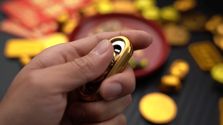 New WANWU Popping Stainless Steel Hand Fidget Haptic Push Slider | New WANWU Popping EDC Zirconium Hand Push Slider | WANWU Popping PPB Fidget Toys for Collection &amp; Gift