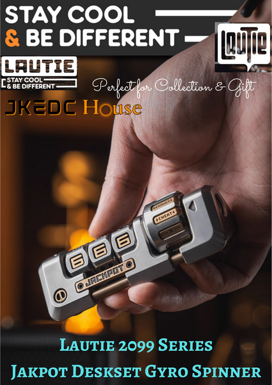 Lautie 2099 Series Jackpot Deskset Gyro Spinner | Lautie Lucky Jackpot Desktop Hand Gyro Fidget for Collection and Gift