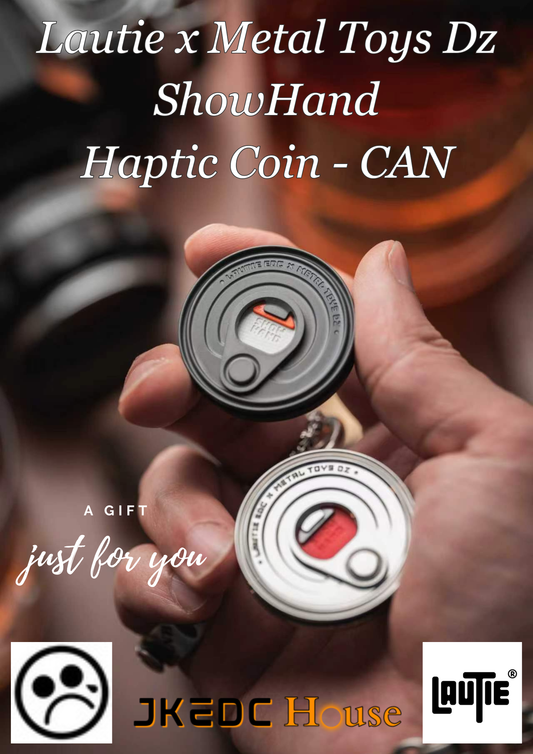 New Lautie x Metal Toys DZ "ShowHand" -Haptic Coin CAN SS Zirconium Mechanical Coin Shape Hand Slider for Collection & Gift
