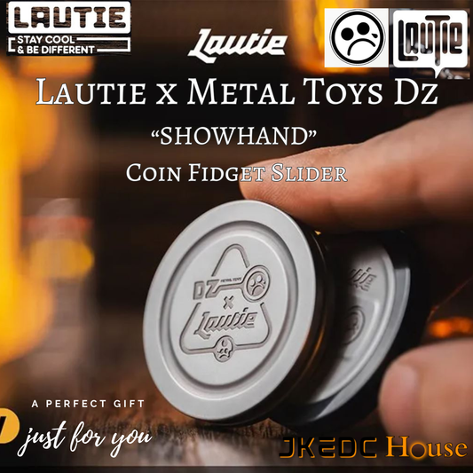 Lautie x Metal Toys DZ "ShowHand" Mechanical Coin Shape EDC PPB Fidget Hand Slider for Gift & Collection