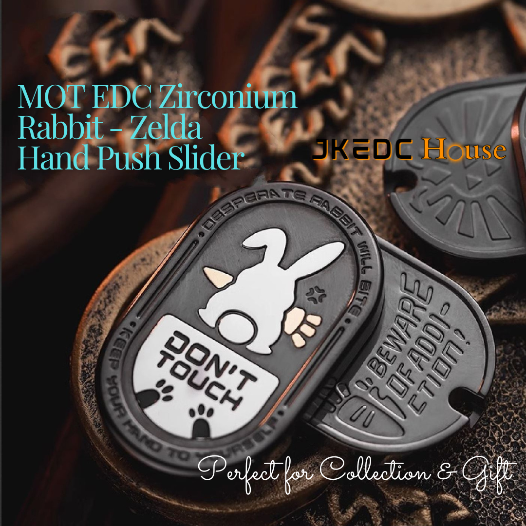 New MOT EDC Zirconium Rabbit - Zelda Hand Push Slider | New Mot EDC Ze ...