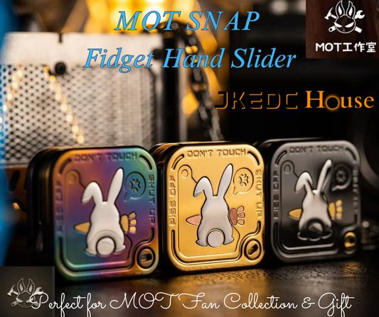 New Arrival MOT EDC SNAP Fidget Hand Slider | MOT New Rabbit Hand Haptic Slider | New MOT Rabbit Zirconium Fidget Slider for Gift &amp; Collection.