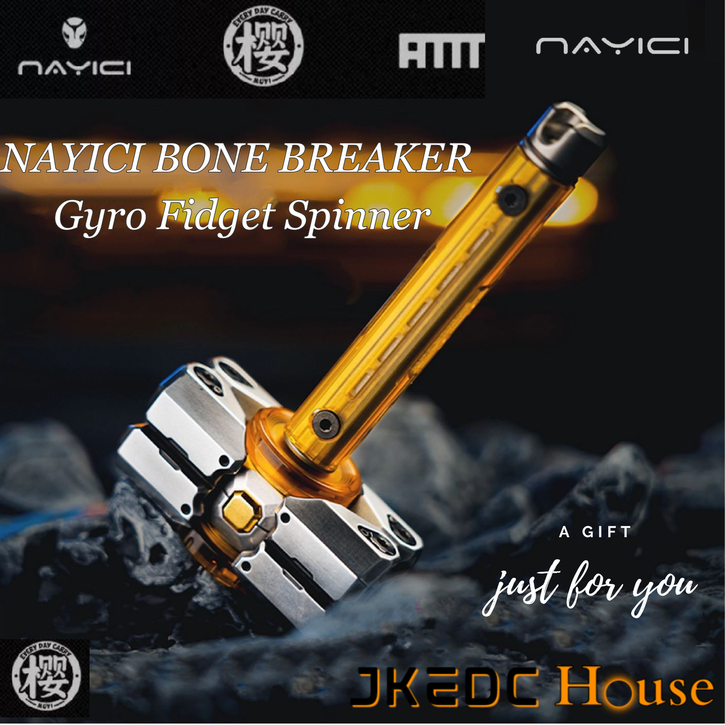 NAYICI Bone Breaker Gyro Fidget Spinner - Pre Order