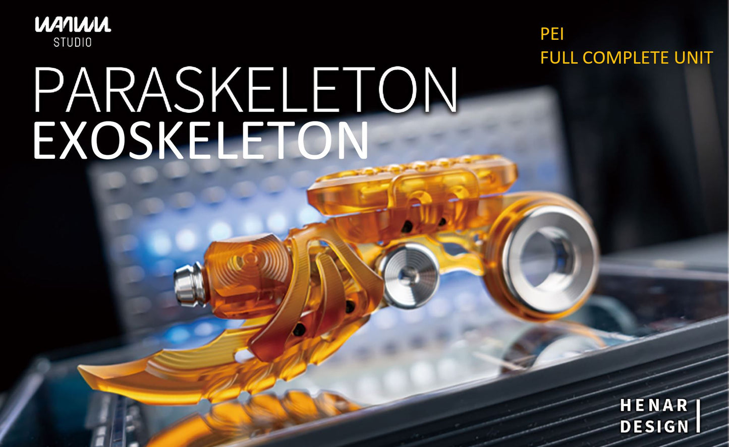 WANWU PARASKELETON EXOSKELETON PEEK PEI Mechanical EDC PPB Hand Haptic Push Slider for Gift & Collection