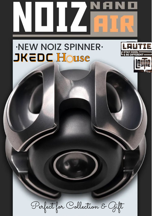 Lautie Noiz Air Nano Gyro Hand Fidget Spinner | Lautie Noiz Air Nano Stainless Steel Gyro Fidget for Collection and Gift