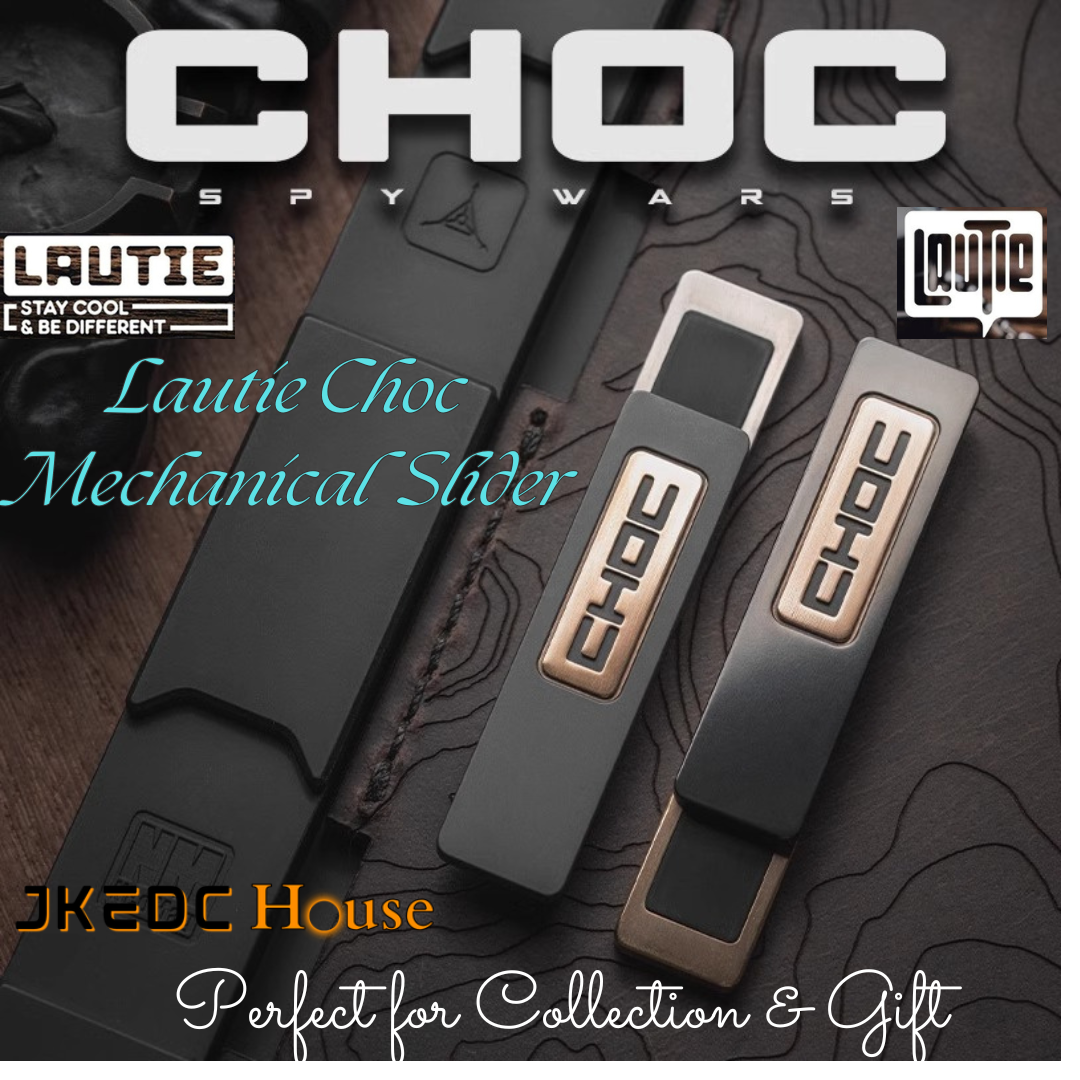 Lautie Choc Zirconium - Stainless Steel Mechanical Slider | Lautie Choc Hand Haptic Slider EDC for Collection & Gift