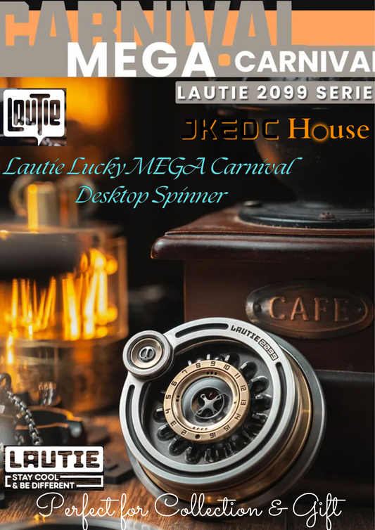 New Lautie 2099 Series TableTop MEGA CARNIVAL Hand Gyro Spinner | Lautie MEGA CARNIVAL Lucky Deskset Hand Gyro Fidget for Collection and Gift