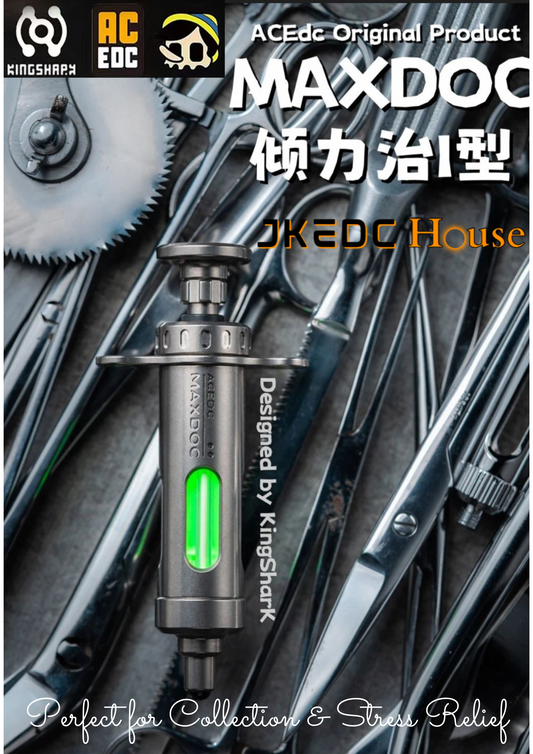 New Arrival ACEdc MAXDOC Fidget Hand Slider | ACEdc MAXDOC EDC Hand Haptic Slider | New ACEdc MAXDOC healing protocols Zirconium Fidget Slider for Gift &amp; Collection.